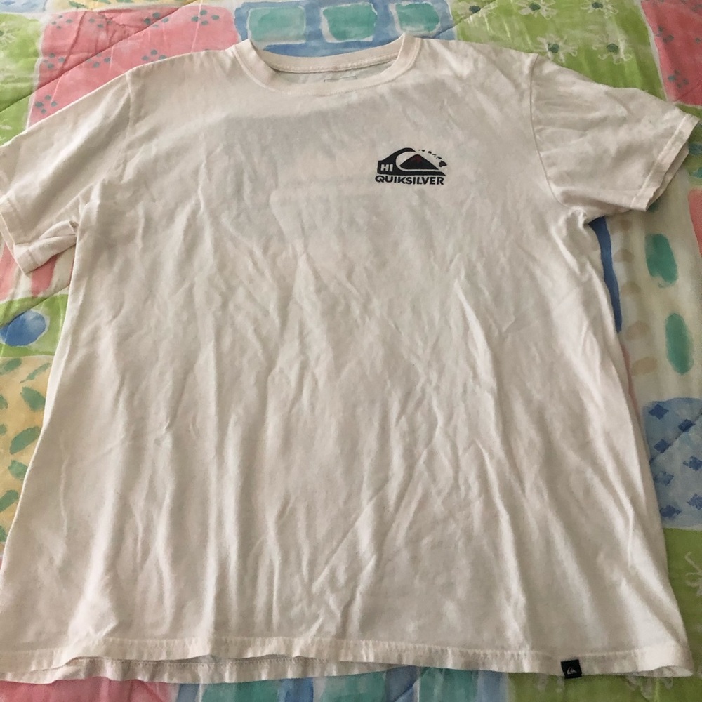 Quicksilver white t-shirt - see description please